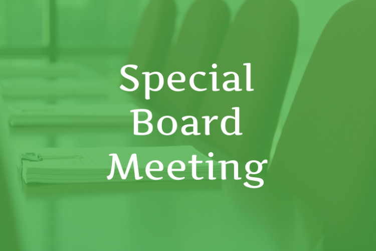 Special Board Meeting
