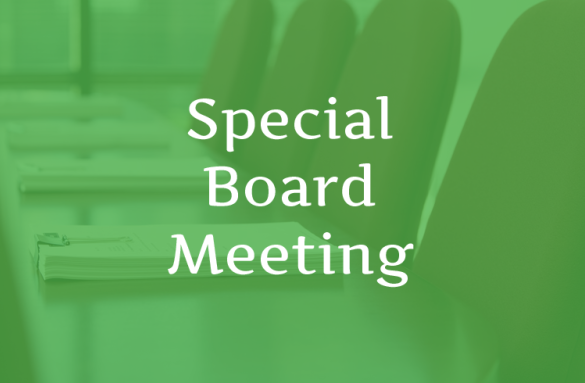 Special Board Meeting