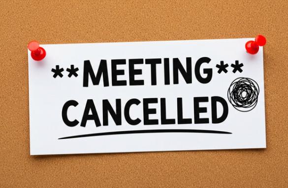 Board Meeting Cancelled